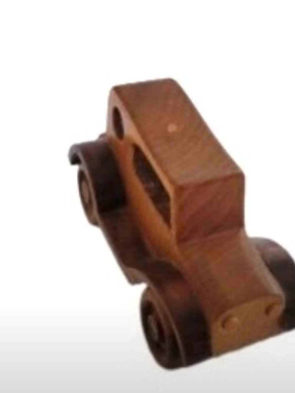 Wooden Car Children's Toy Handcrafted Movable Wheels Vintage Home Decor Classic